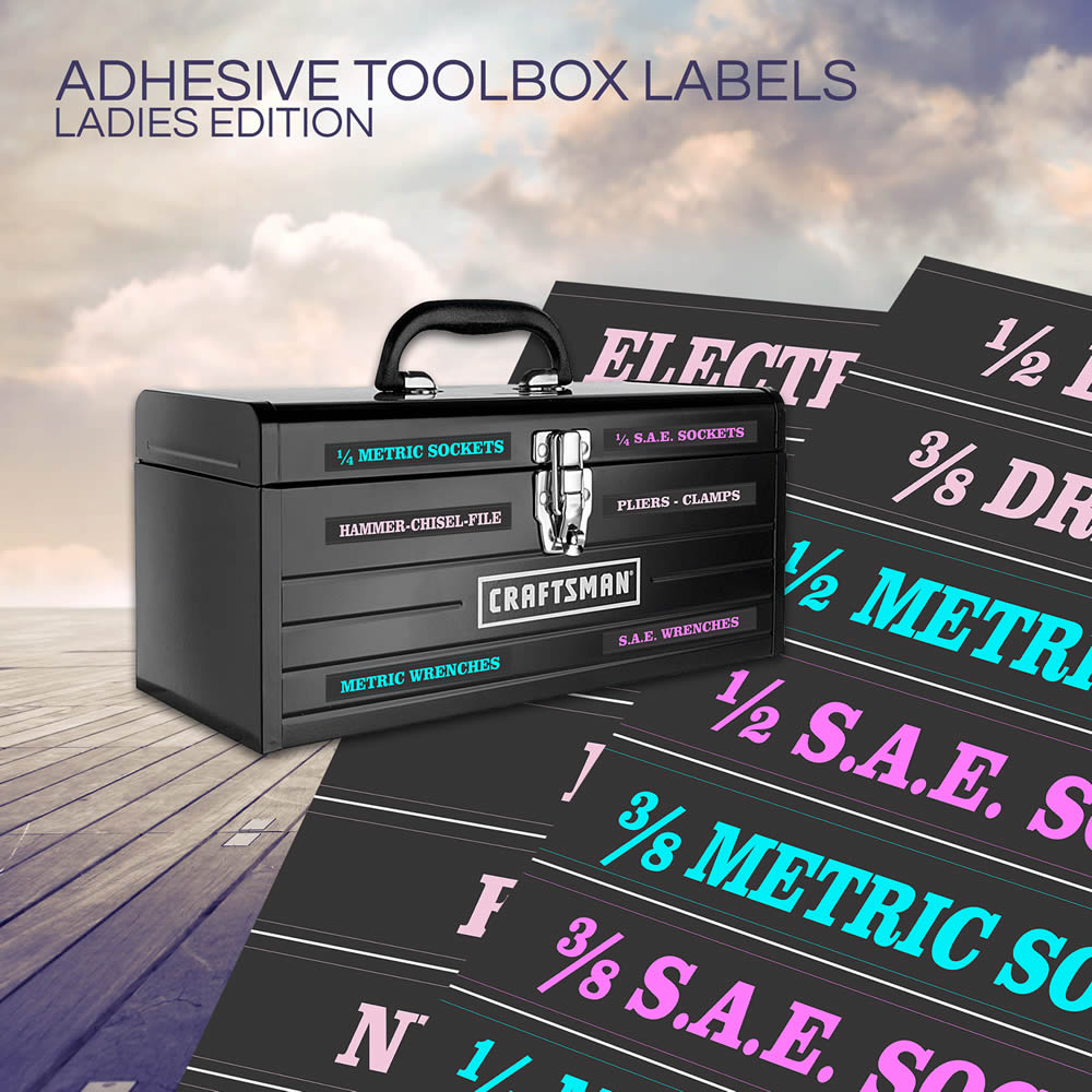 Ladies Edition Combo Deal Labels to Organize Tools Boxes & more fast & easy 